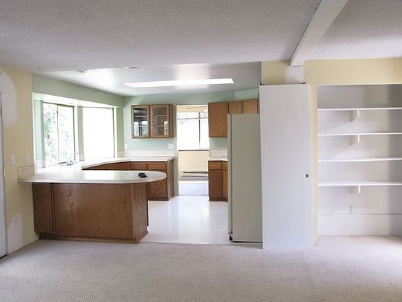 View into kitchen