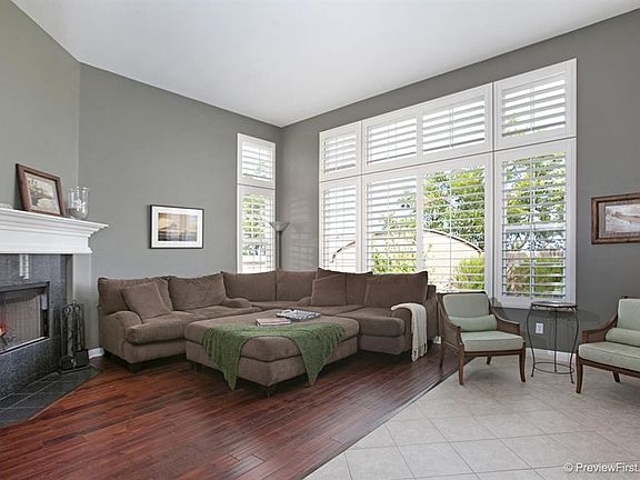 Family room with fireplace