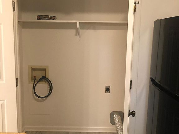 HOOKUPS for Tenant's Washer/Dryer in Laundry Closet downstairs.