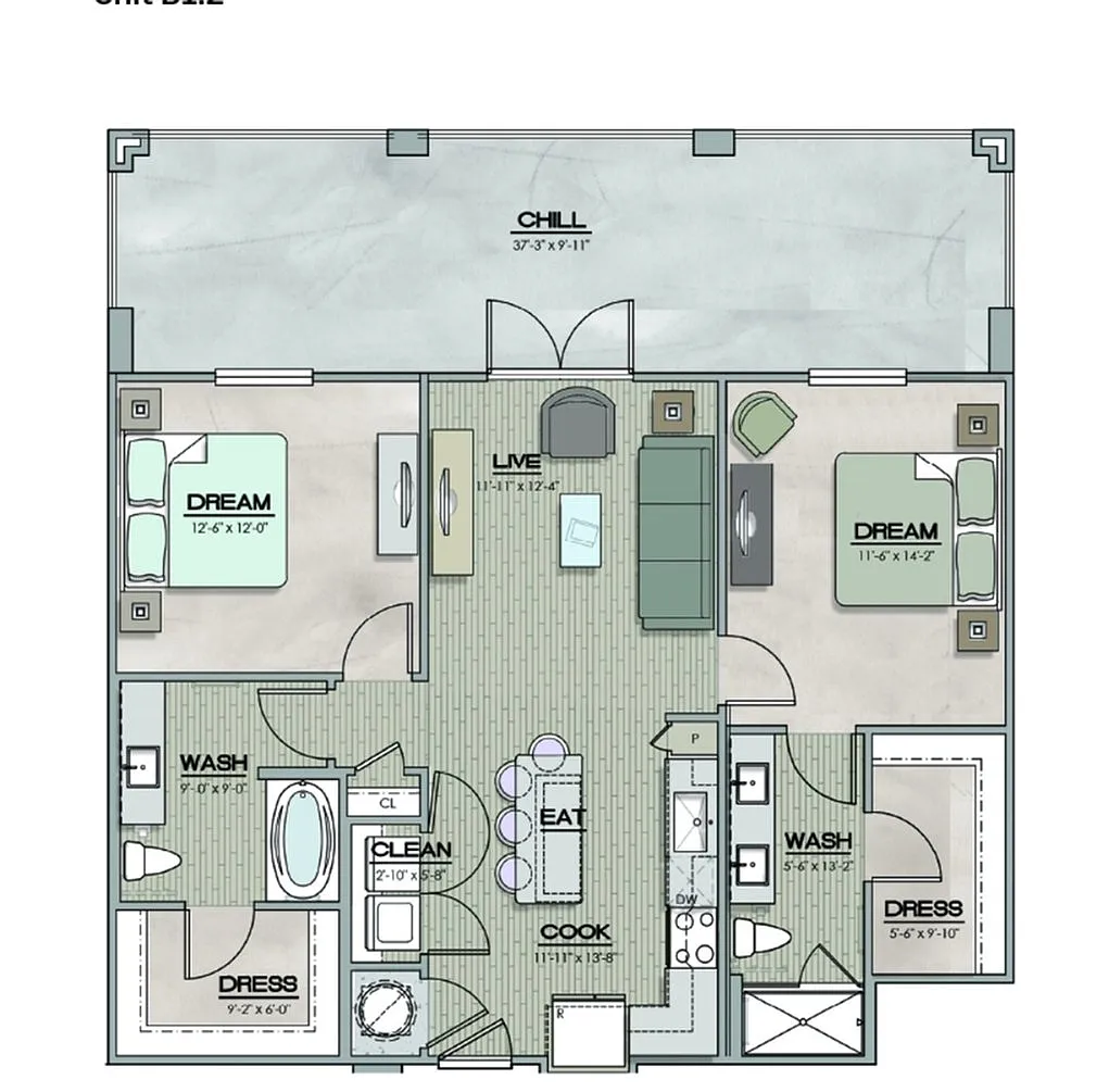 Floor plan B12