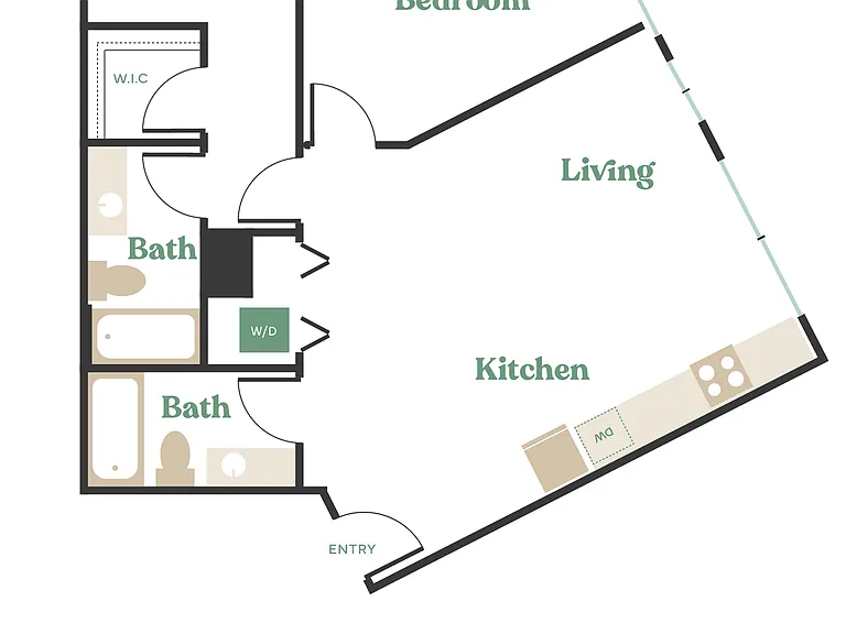 2 Bed, 2 Bath - Apt B 2 Bed, 2 Bath - Apt B