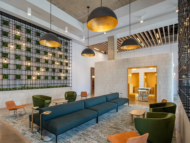 Inviting Lobby with Live Wall