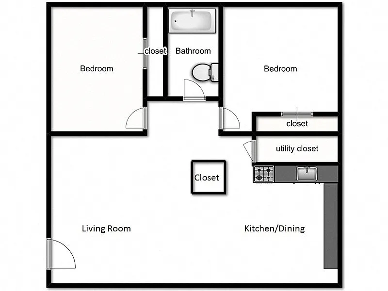 Floor plan 2x1aR