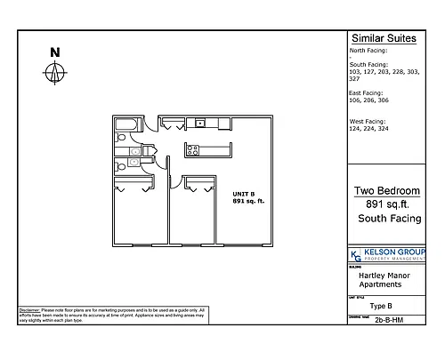 Floor plan 2 Bedroom