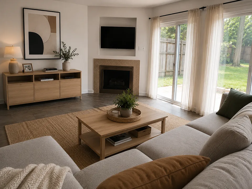 Living Room - Virutal Staged