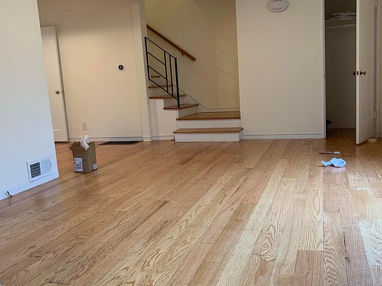 View upon entry, living room.