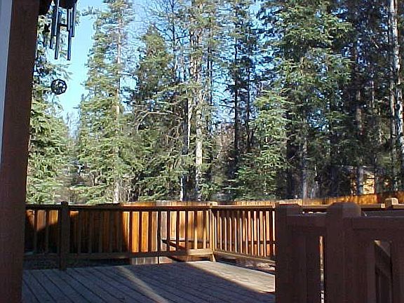 Back deck in Springtime