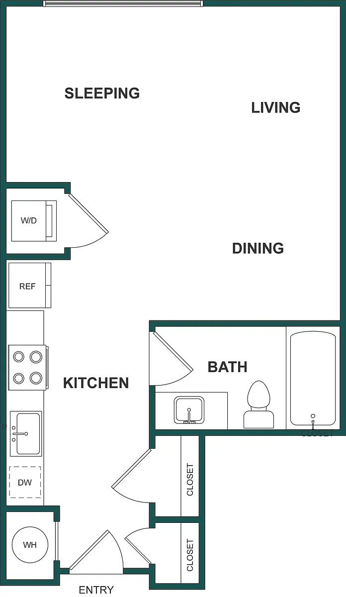 Floor plan Studio-S1
