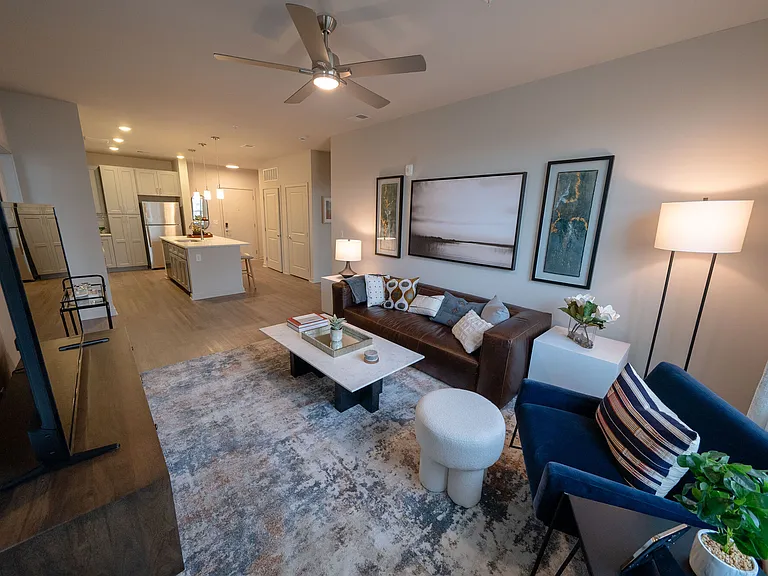 Open Concept Living (B2 Floor Plan Model Apt)