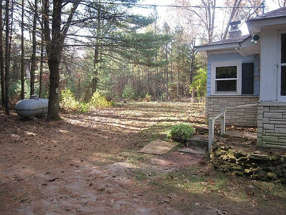 Propane tank and house