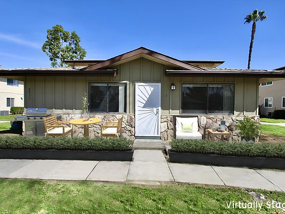 Staged photo to demonstrate seating ideas and BBQ. You could also add patio umbrellas to create shade if needed.