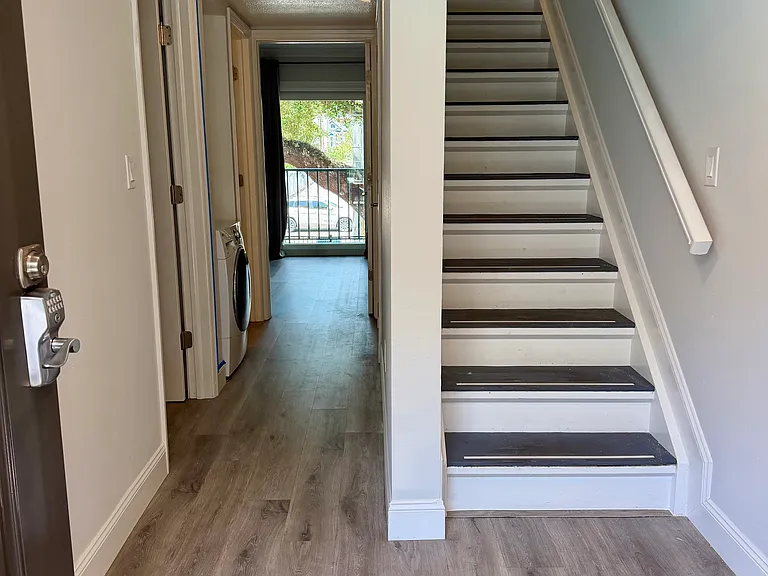 Entry, stairs, and in-unit laundry