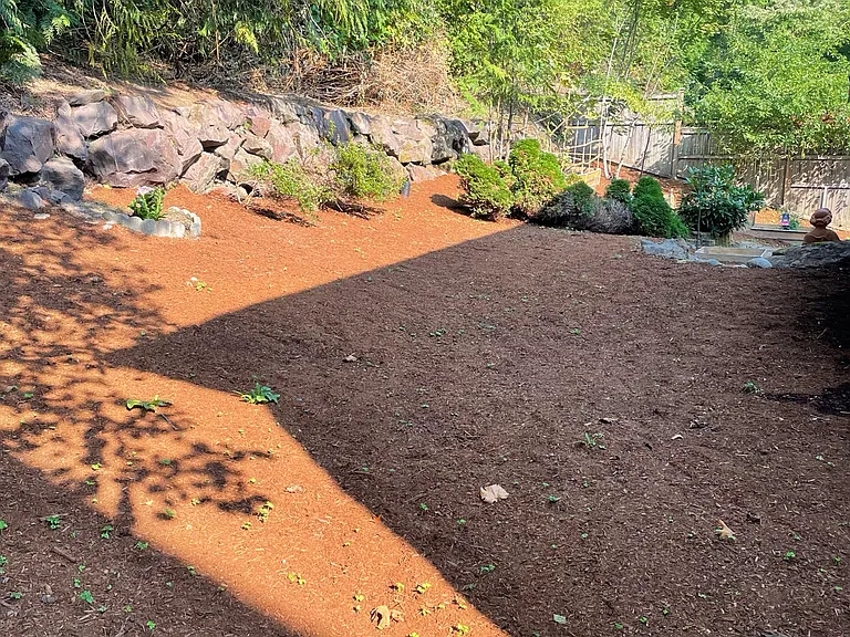 Private backyard
