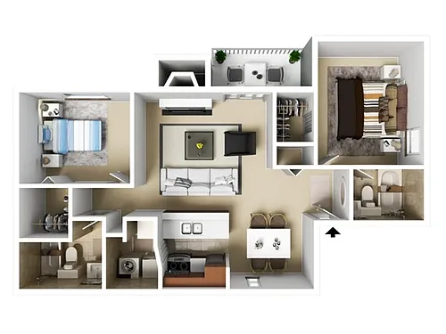 Floor plan 2X2
