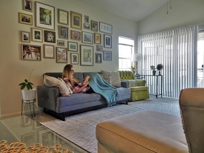 The living room (and me)