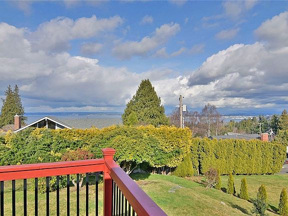 Looking out to Sound and Mt. Baker (Obscured by Clouds)