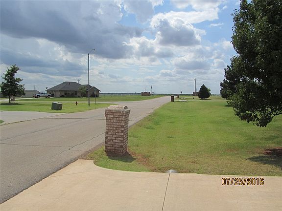 View to the west showing entrance and miles and miles of Oklahoma countryside.