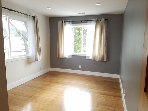 One bedroom overlooking Skyline College.