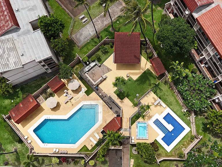 Aerial Shot, Oversized sparkling pool #1 of 2