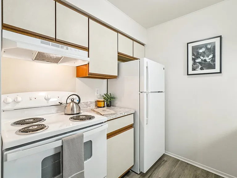 Kitchen at Eastwood Village Apartments in Clinton Township