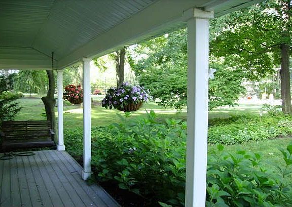 looking from front porch