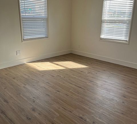 Bright living space with new blinds