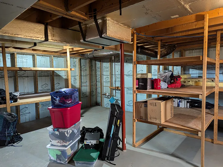 Lower Level Unfinished Area