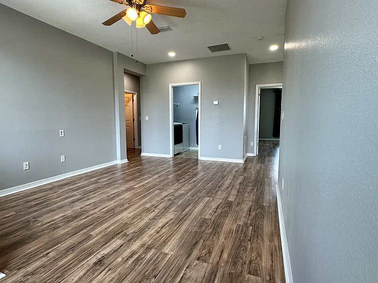 Flex Room and laundry room. Primary Bedroom to the right.