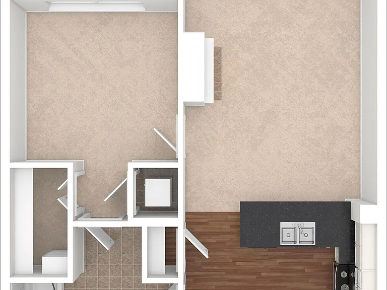1 BD / 1 BA 743 SF