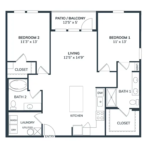 Floor plan B1C