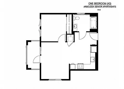 Floor plan One Bedroom