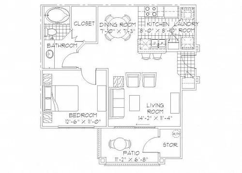 Floor plan Broadmoor (A1)