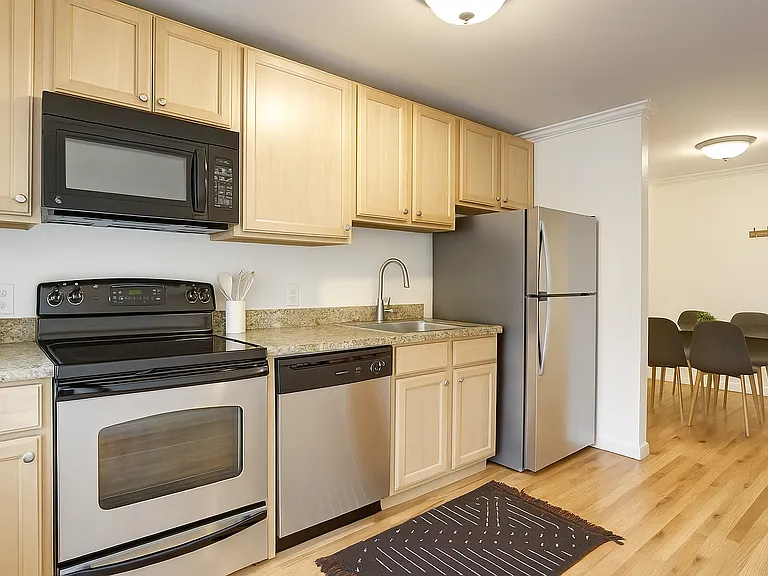 Bright and open kitchen, fully stocked for your stay!