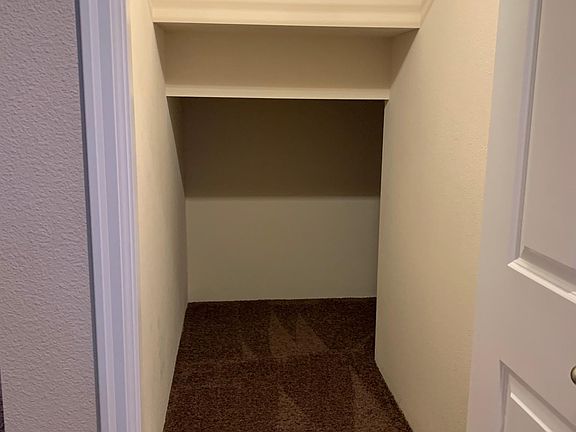 Entry closet. Additional storage to right under stairs.