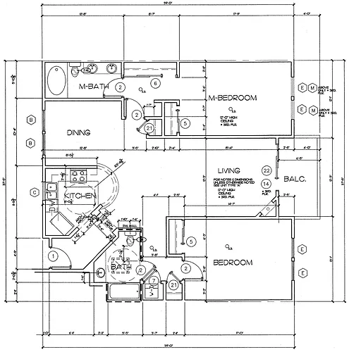 Floor plan 1322 Curson Floorplan F