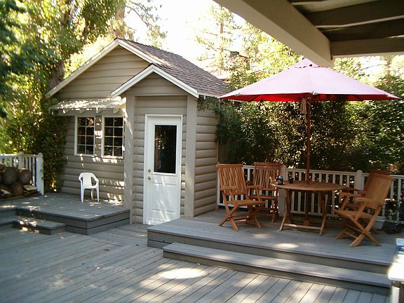 Back yard deck area