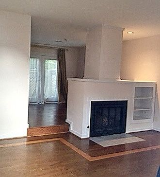 Living and dining rooms: Hardwood floors; Fully-functional f