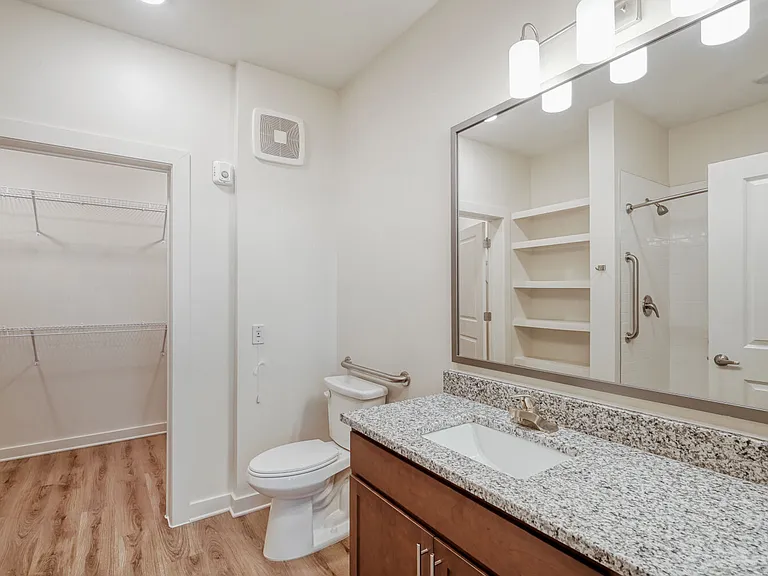 Unit Bathroom with Walk-In Closet