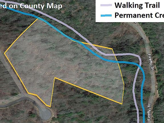 Creek and Path on Property
