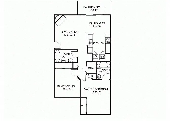 Floor plan B1 Renovated