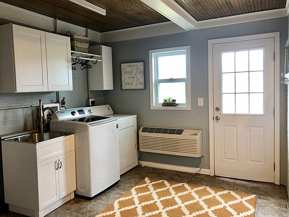 Newly renovated laundry room