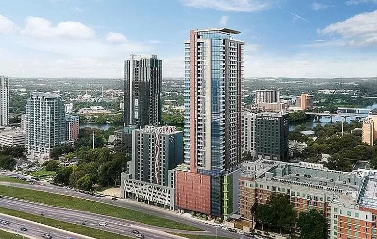 Building view from I-35