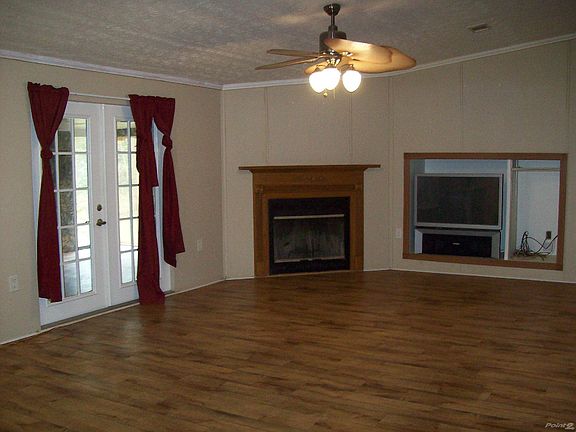 Family Room with Fireplace and TV Alcove