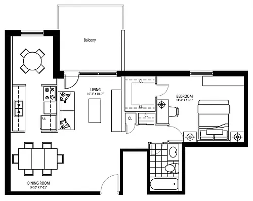 Floor plan 920 Inverhouse - Plan A