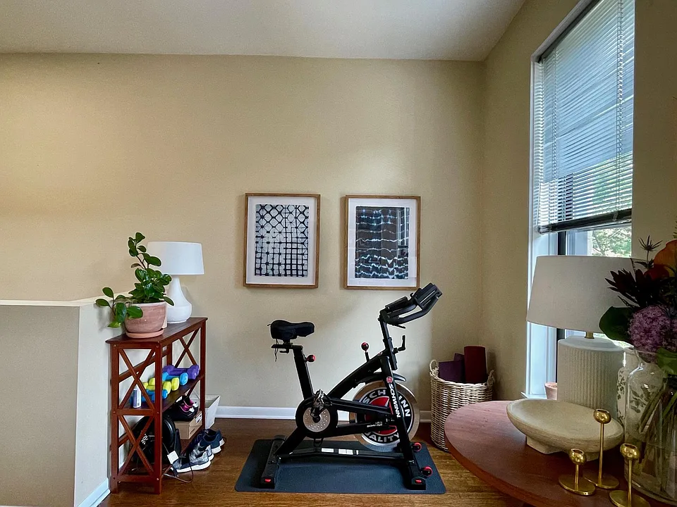 Area off the living room- perfect for a home gym or home office area