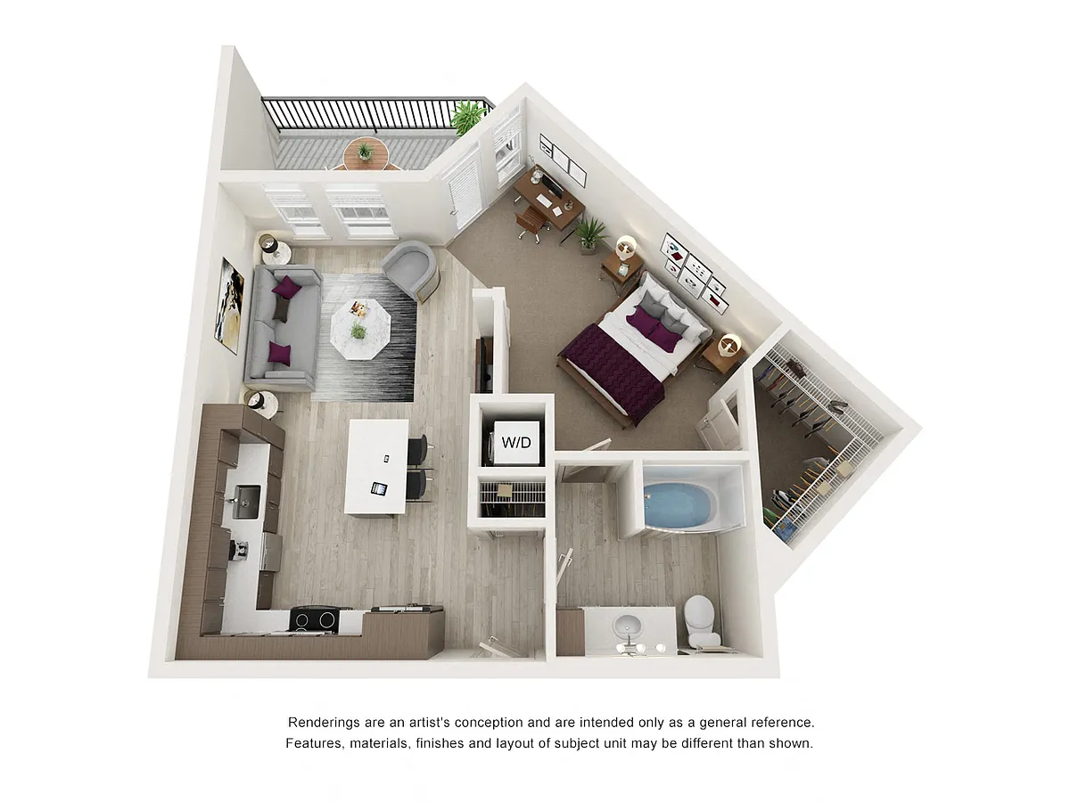 Floor plan 1x1 A2 JR