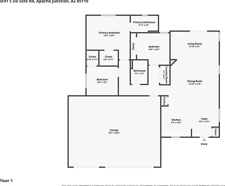 3 bed, 2.0 bath, 1411 sqft, $2,045 — Photo 2
