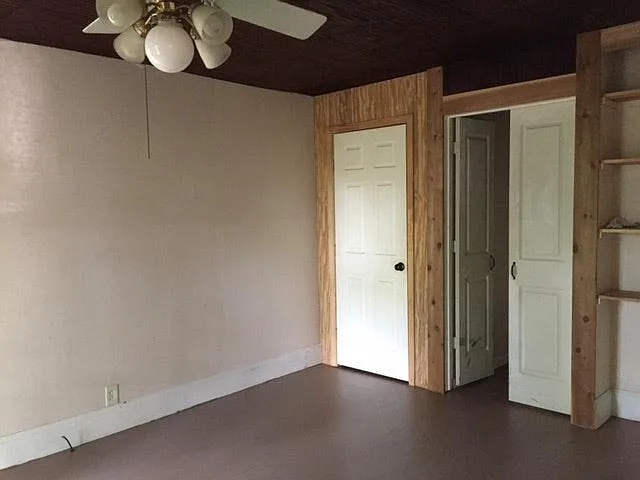 Bedroom leading to laundry