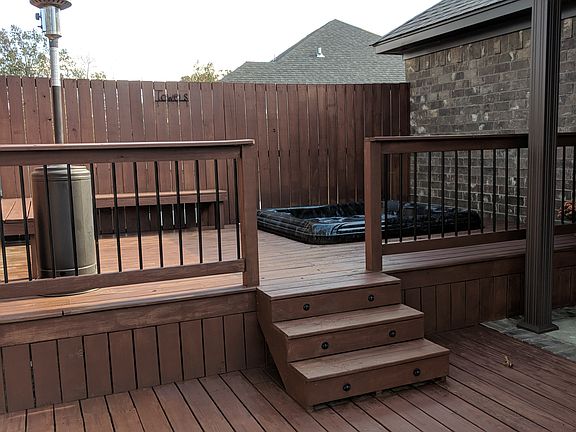 Hot Tub area of deck