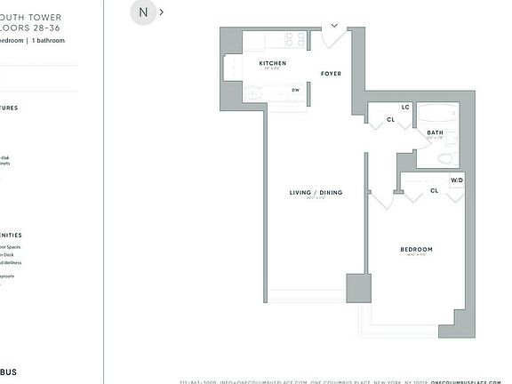 2nd image of 1 Columbus Pl APT S30a